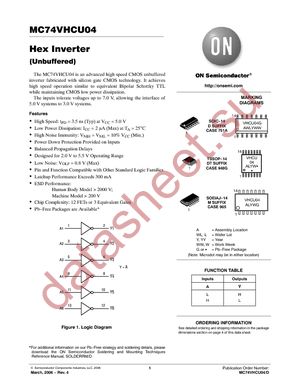 MC74VHCU04DTR2G datasheet  